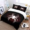 White Spider with Red Web Bedding Duvet Cover Set  (1*Duvet Cover 2*Pillowcases, Without Duvet Insert)