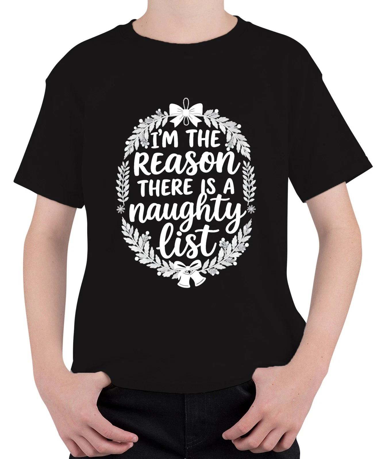 I m the reason there is a naughty list Weihnachten Weihnachtsmann Unisex Kinder XL