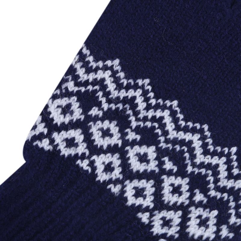 Women Men Fashion Winter Knitted Warm Driving Cycling Gloves Outdoor Thickened Touch Screen Gloves Jacquard Gloves for Cold Weather