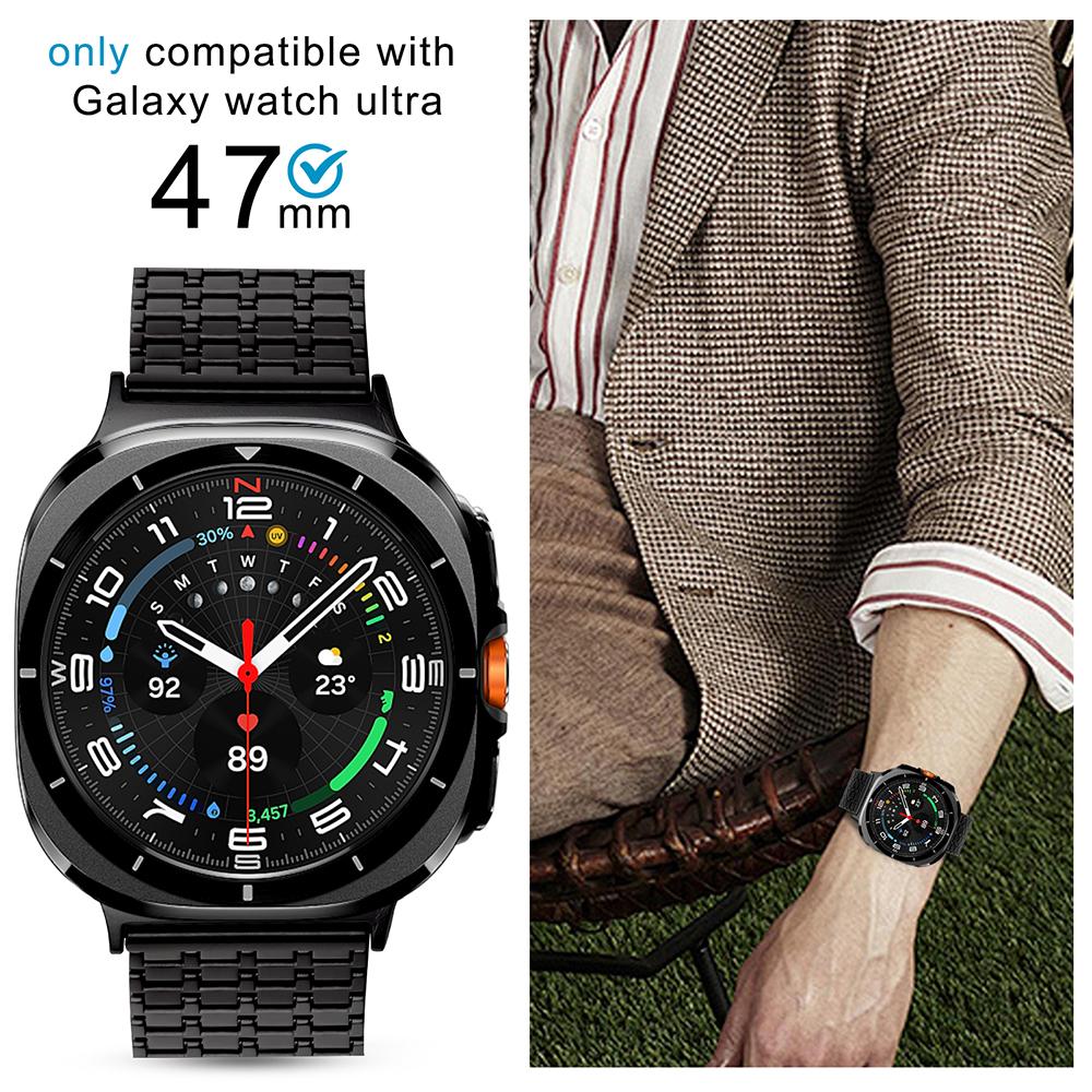 Stainless Steel Strap for Samsung Galaxy Ultra Watch 47mm Bands Man Correa Magnetic Bracelet for Galaxy Watch Ultra 47 Mm Metal