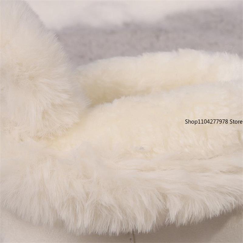 Módní dámské boty Boston s mašlí 2024 Zimní platformové sněhule Kašmírové teplé silné podrážky Bavlněné boty pro ženy Zapatos De Mujer