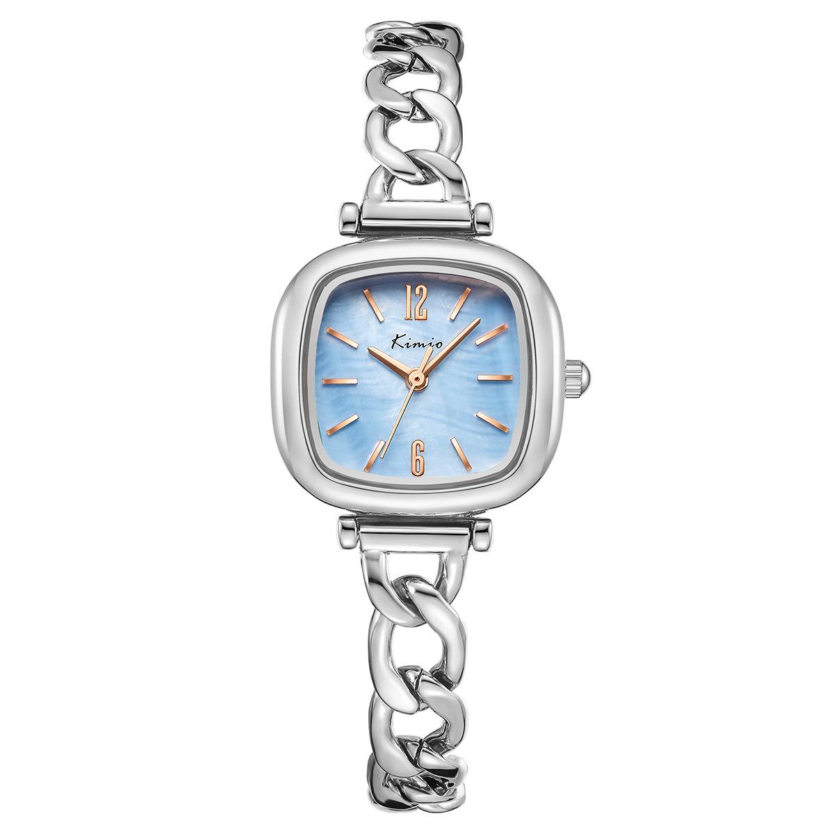 

Модные женские часы квадратные компактные кварцевые часы маленькие свежие водонепроницаемые женские часы браслет часы