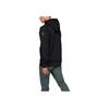On Zipped Hoodie With Logo Pattern Solid Color Hooded Jacket Men Jacket Black 1ME11440553