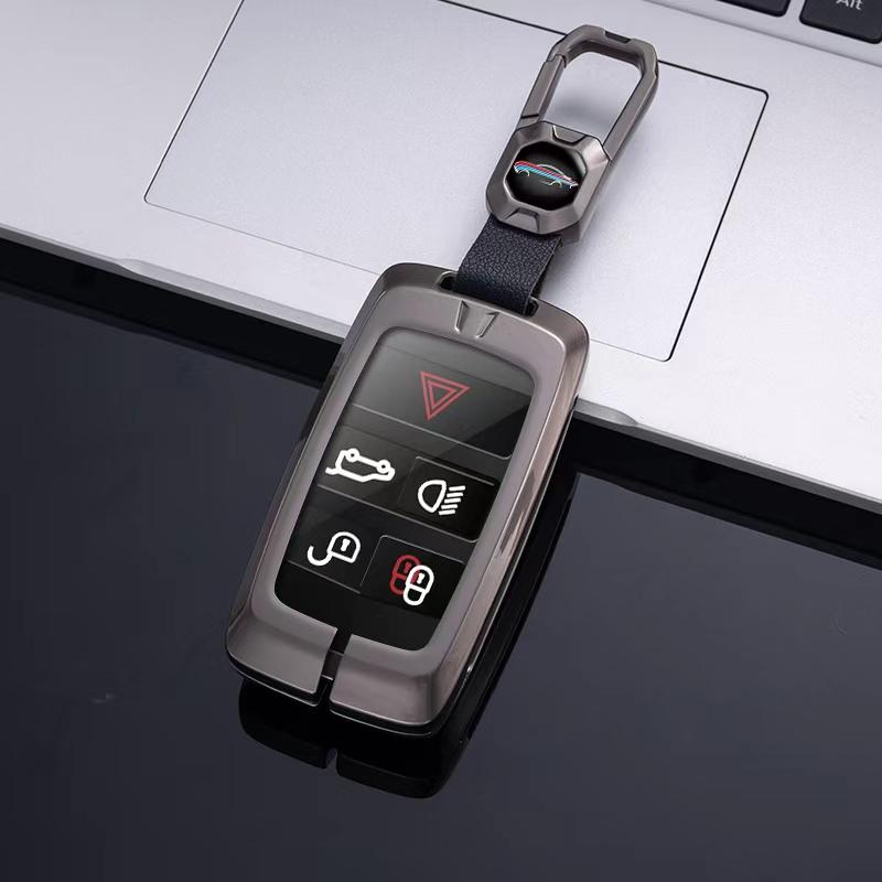 Car Key Case Cover For Land Rover Range Rover Sport Evoque Velar Discovery 5 Jaguar XE XF E-Pace F-Pace A9 A8 A9 X8 XJ XFL XJL