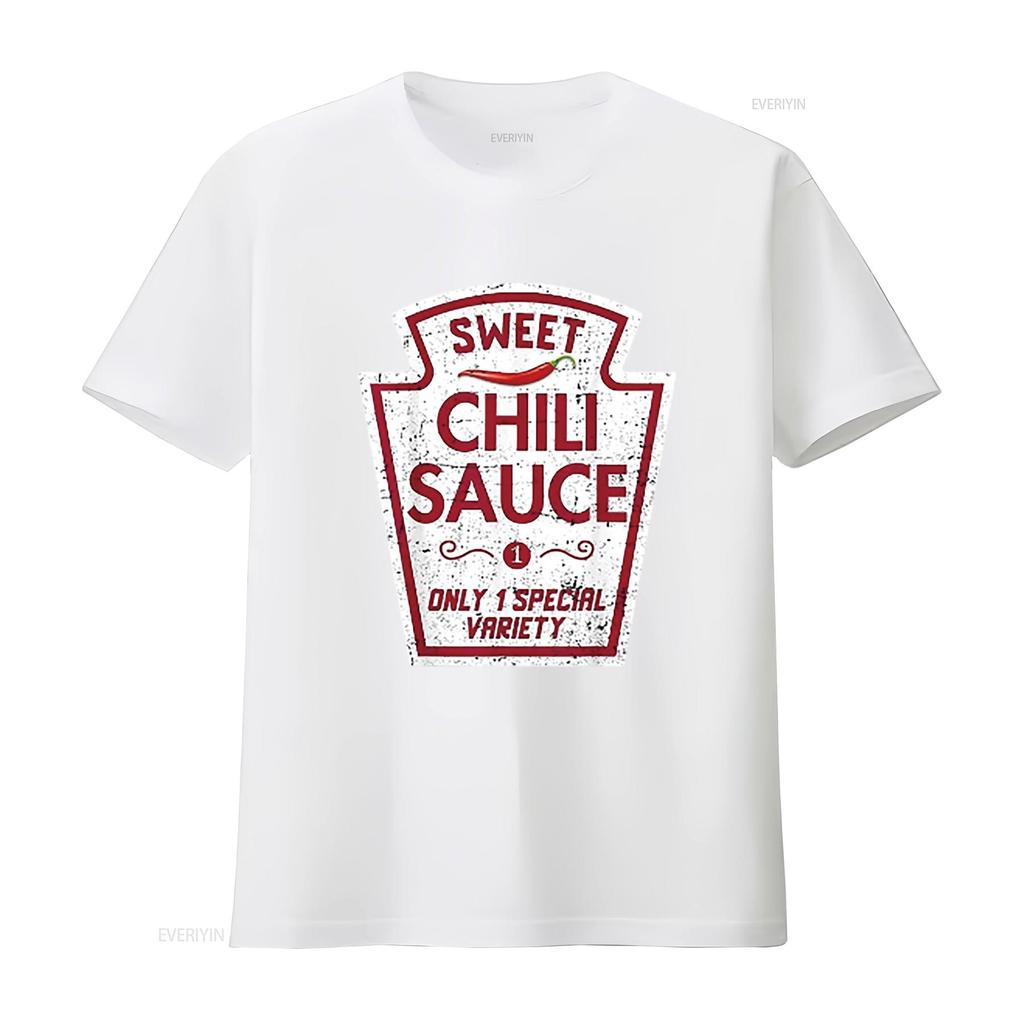 Gruppe Gewürze DIY Halloween Kostüm Lustige Chili Damen Oberteile Trendiges T-Shirt mit Einzigartigem Persönlichkeitsdruck vintage Gewaschen