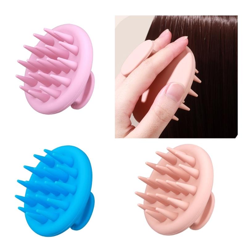 Einzigartiges Design Silikonkopf Körper Kopfhaut Massagebürste Rutschfeste Haarpflegegeräte zur Kopfhautreinigung und Entspannung