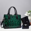 New Leopard Print Bag Large Capacity Mori MOE Foreign Air Shoulder Bag High Appearance Level Bright Leather Sense Tote Bag