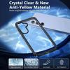 Schutzhülle - BOOLING - für Samsung Galaxy S24 Ultra - Silikon Schwarz - Transparente Rückseite - 2 gehärtete Gläser