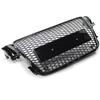 Car Front Bumper Grille Honeycomb Radiator Grille Grill Cover Compatible With A5 B8 8P0 2008-2012 8T0853651 Replacement Parts