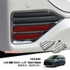 MEKOMEKO Rear Bumper Reflector Garnish for Toyota New with Rear Fog Lamp ABS Compatible with 2022 2-Piece Voxy/Noah (90 Series) Trim, Material,