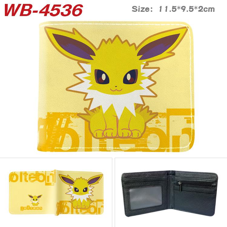 Pokemon Full Color Short Card Holder Coin Purse Bifold Wallet Cute Anime Peripheral Change Pouch