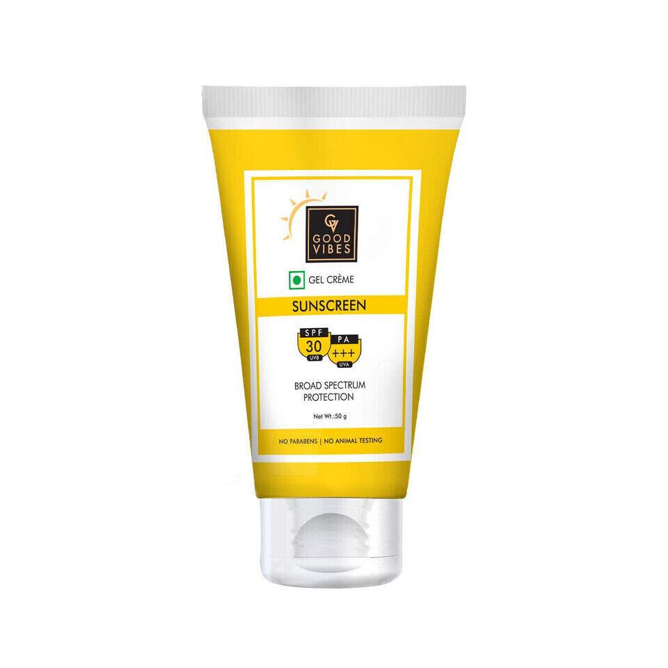 @Good Vibes SPF 30 PA +++ Gel Creme Sunscreen For All Skin Type 50g w445 VD104-60%OFF