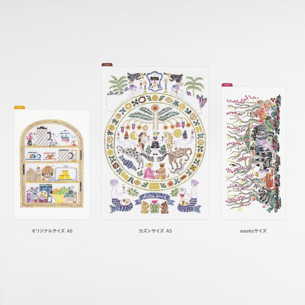 Okumi Iyo Hobonichi Underlay HAPPY TEA TIME (Taste Good) for Cousin Size - Planner Accessory