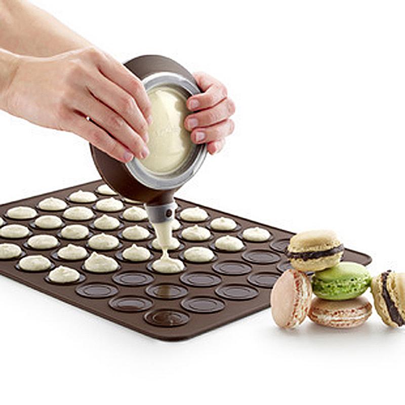 

30 отверстий круглый силиконовый коврик для выпечки макаронов DIY кухонная бытовая антипригарная форма для выпечки кондитерских изделий противень для выпечки форма цвет случайный 1PC