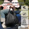 Portable Travel Motorcycle Waterproof Equipments Bag Motorbike Helmet Bag Combination Lock Anti-Theft Luggage Storage Bag