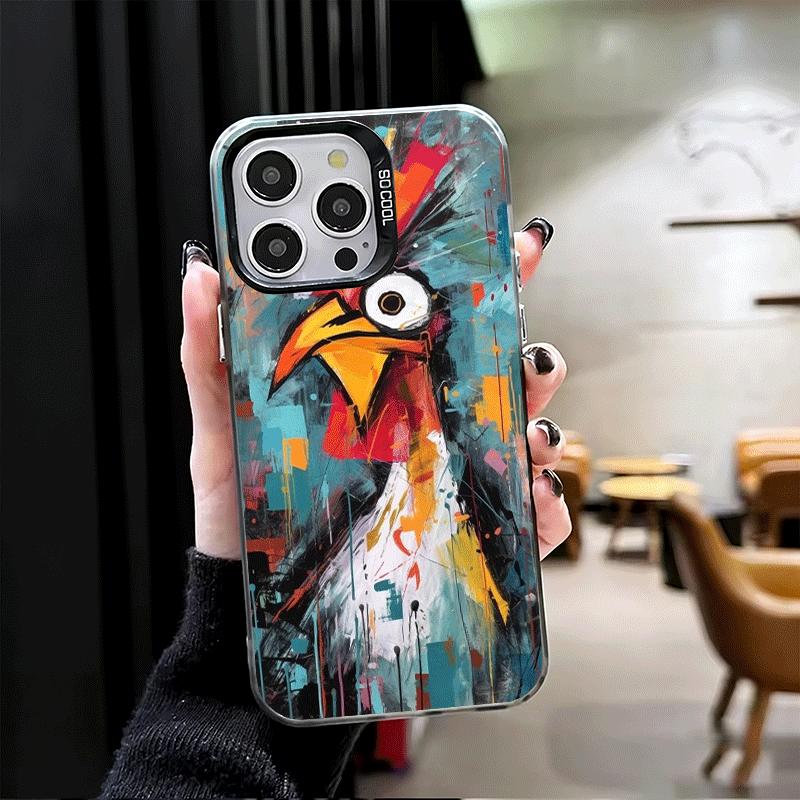 Chicken Hen Rooster Shockproof Phone Case for iPhone 17 Air 16 16E 15 Pro Max 14 Plus 13 Mini 12 Back Cover Anti Fall Fundas
