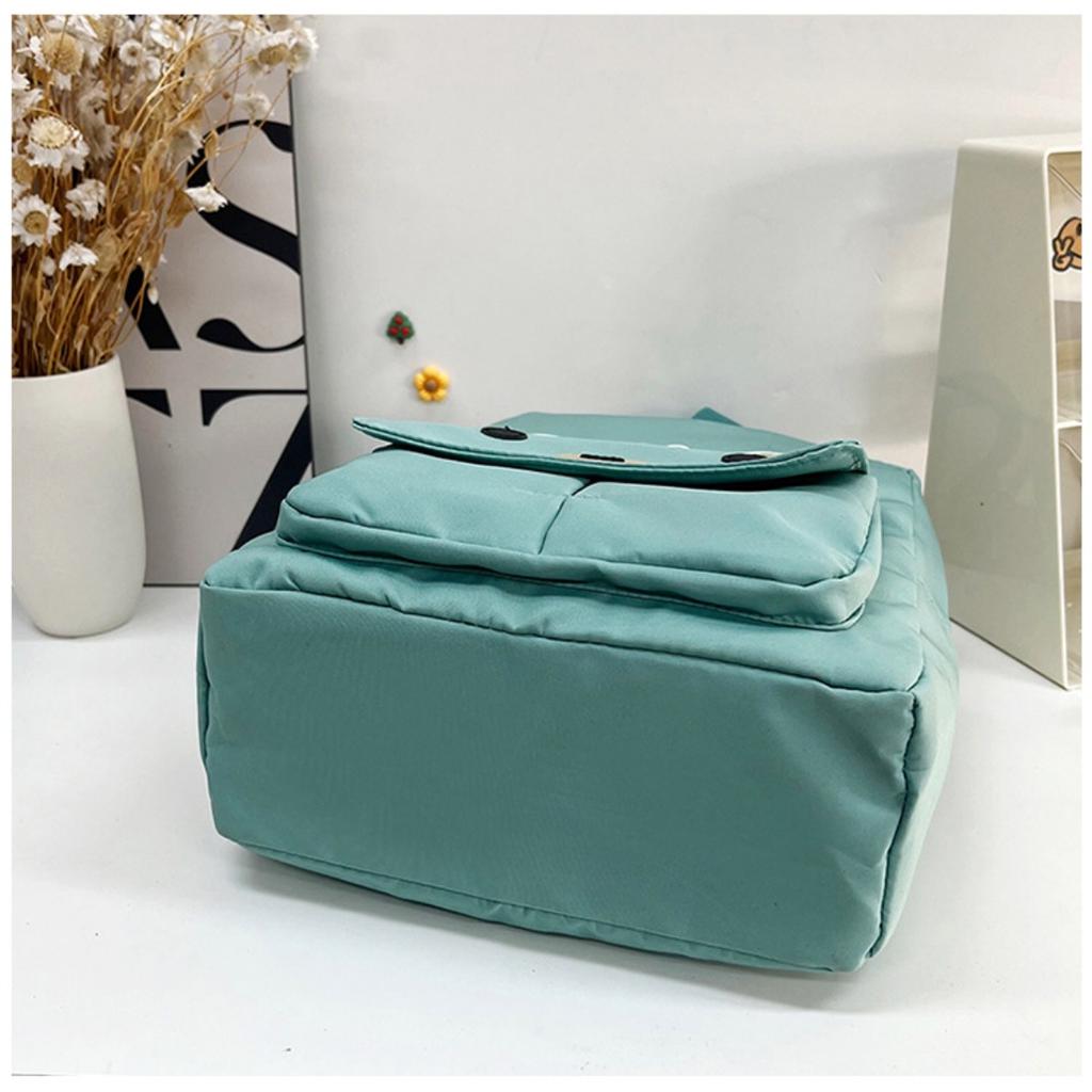 Rucsac ușor, Model drăguț cu ursuleț de desene animate, Nume brodat personalizat, Geantă de umăr zilnică | Ideal pentru călătorii în aer liber și naveta zilnică