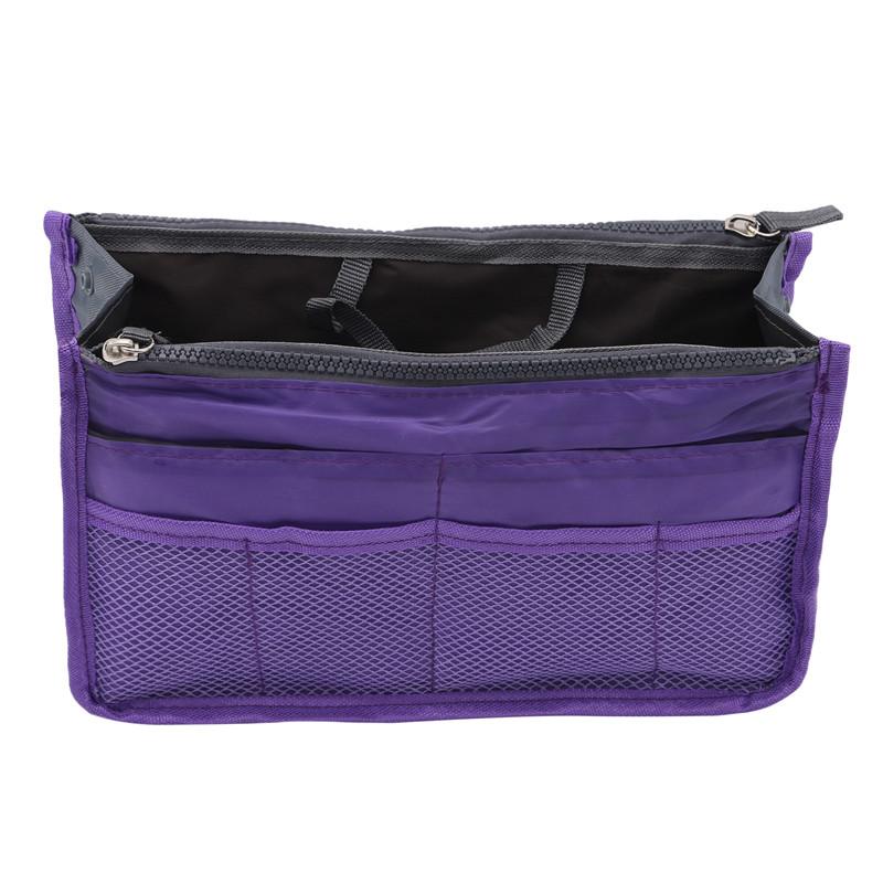 Organizer Insert Bag Women Nylon Insert Organizer Handbag Purse Large Liner Makeup Cosmetic Bag Cheap Female Tote Pouch