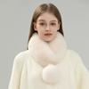 Fox Hair Scarf Women's Winter Korean Version of Versatile Temperament Short Big Hairball Fur Magnet Suction Buckle Real Hair Scarf
