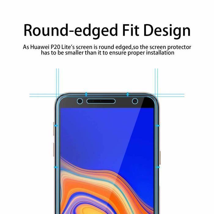 Verre Trempé Samsung Galaxy J4 Plus 2018,[3 Pack] 9H Dureté Film Protection en Verre trempé écran Protecteur vitre pour Samsung Gala