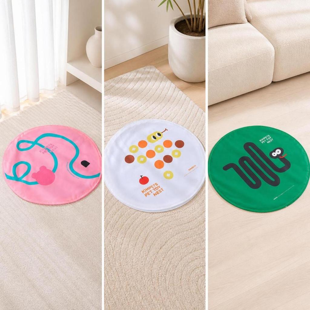 Indoor Cat Play Mat Long-Lasting Scratch-Proof Hide and Seek Toy Easy to