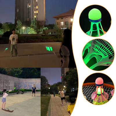 Bádminton para Deporte de Juego Entrenamiento Entretenimiento Nylon Plástico Bádminton Elástico Bola Cabeza Resistente al Viento Bádminton Set