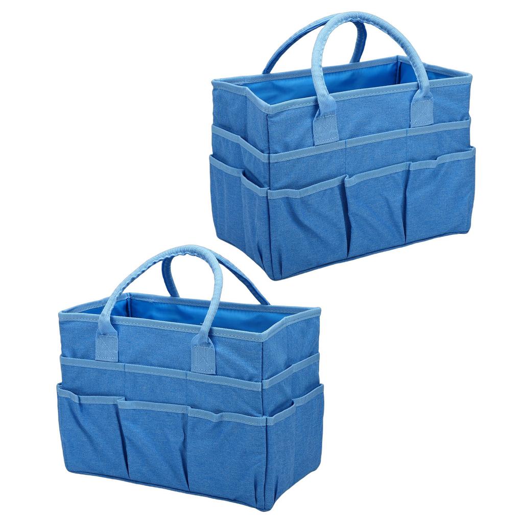 Craft Organizer Bag 10 Pockets Oxford Fabric Spacious Arts and Crafts Storage Teacher Stationery Sewing Gardening Tool