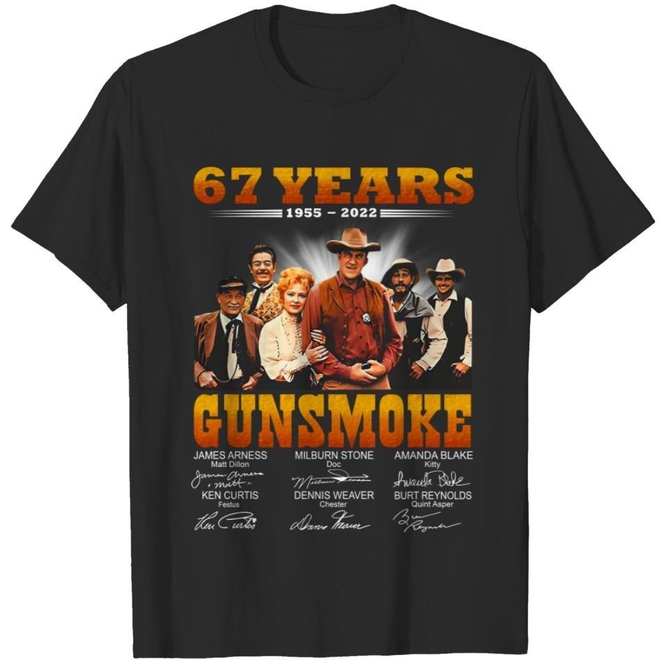 Gunsmoke 68th Anniversary 1955-2023 Signatures T-Shirts All Size S-5XL Gifts M