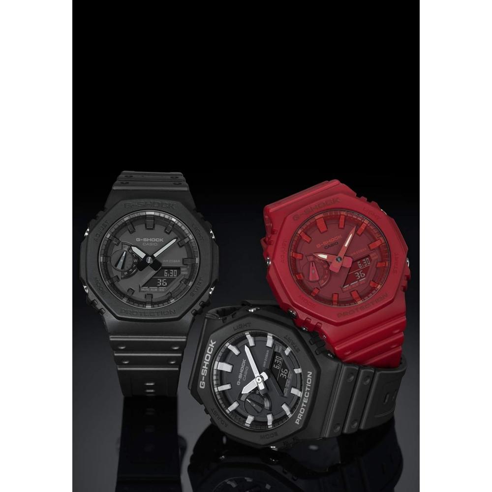 CaSio [CaSio] Watch G Shock [domeStic Genuine] Carbon Core Guard Ga 2100 4ajf Men S Red Standard Color Red