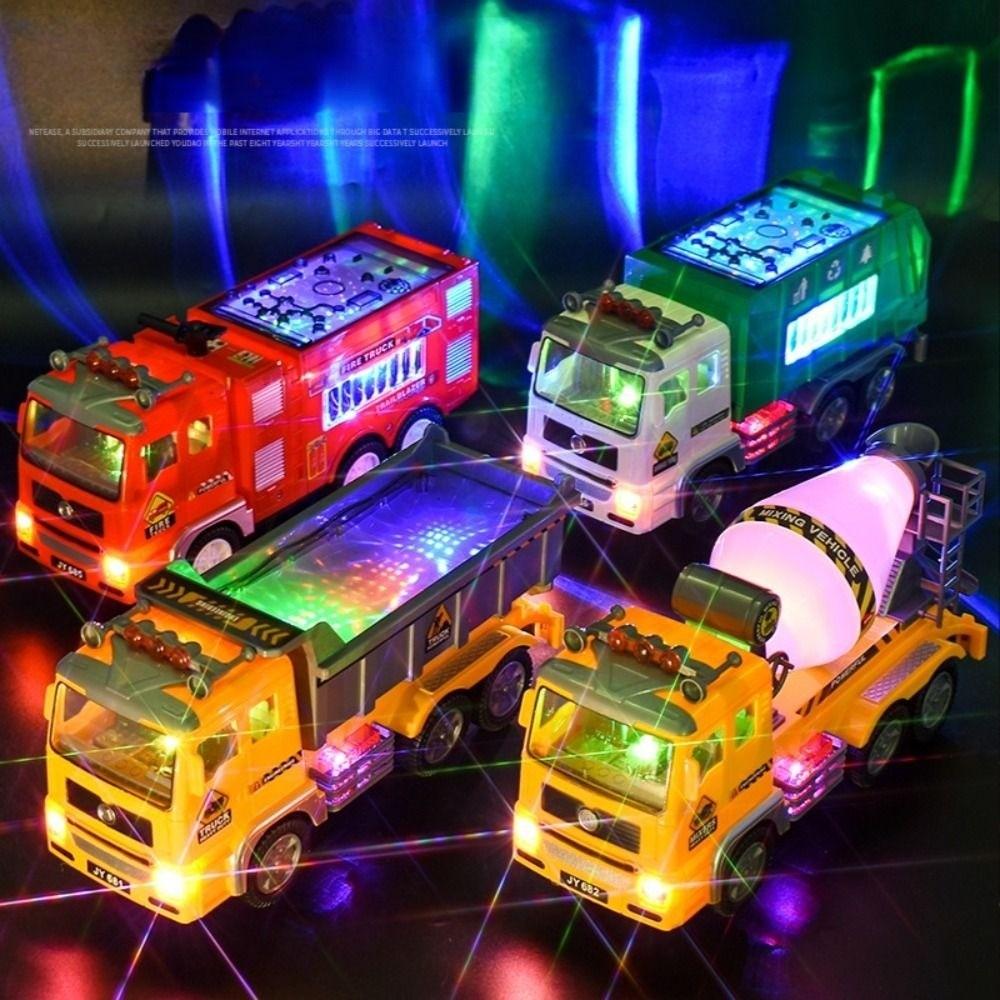 Magnetic Electric Engineering Truck Sound Light Engineering Vehicles Toy Children's Toy