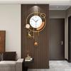 Modern Silent Deer Pendulum Wall Clock Elegant Home Decor for Living Dining Room Wall Mounted Luxury Design Wall Clock