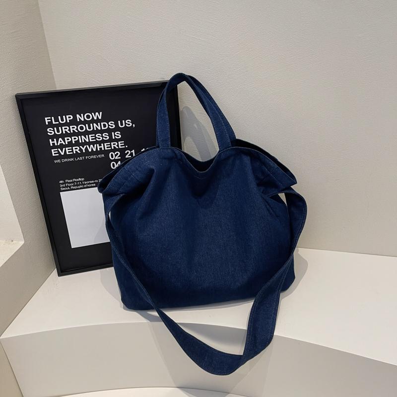 Damen Umhängetasche einfarbig Vintage Tragetasche große Kapazität Umhängetasche