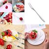 Stainless Steel West Tableware Fruit Forks Elegant Small Sized Snack Cake Dessert Utensils