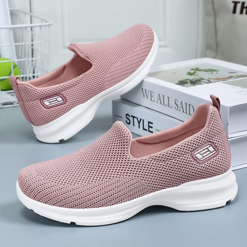 Dámské boty měkká podrážka neunaví nohy látkové boty lehká ústa jednobarevné ležérní jednoduché boty ležérní