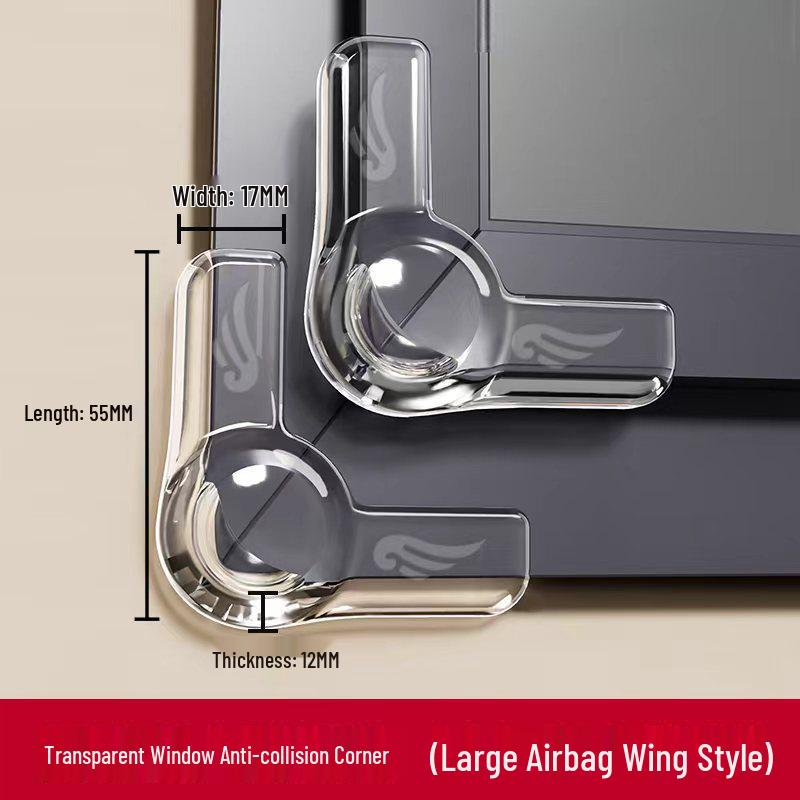 Assorted Transparent Silicone Corner Protectors: Soft Bumpers for Tables, Walls, Corners, Edges, and Windows