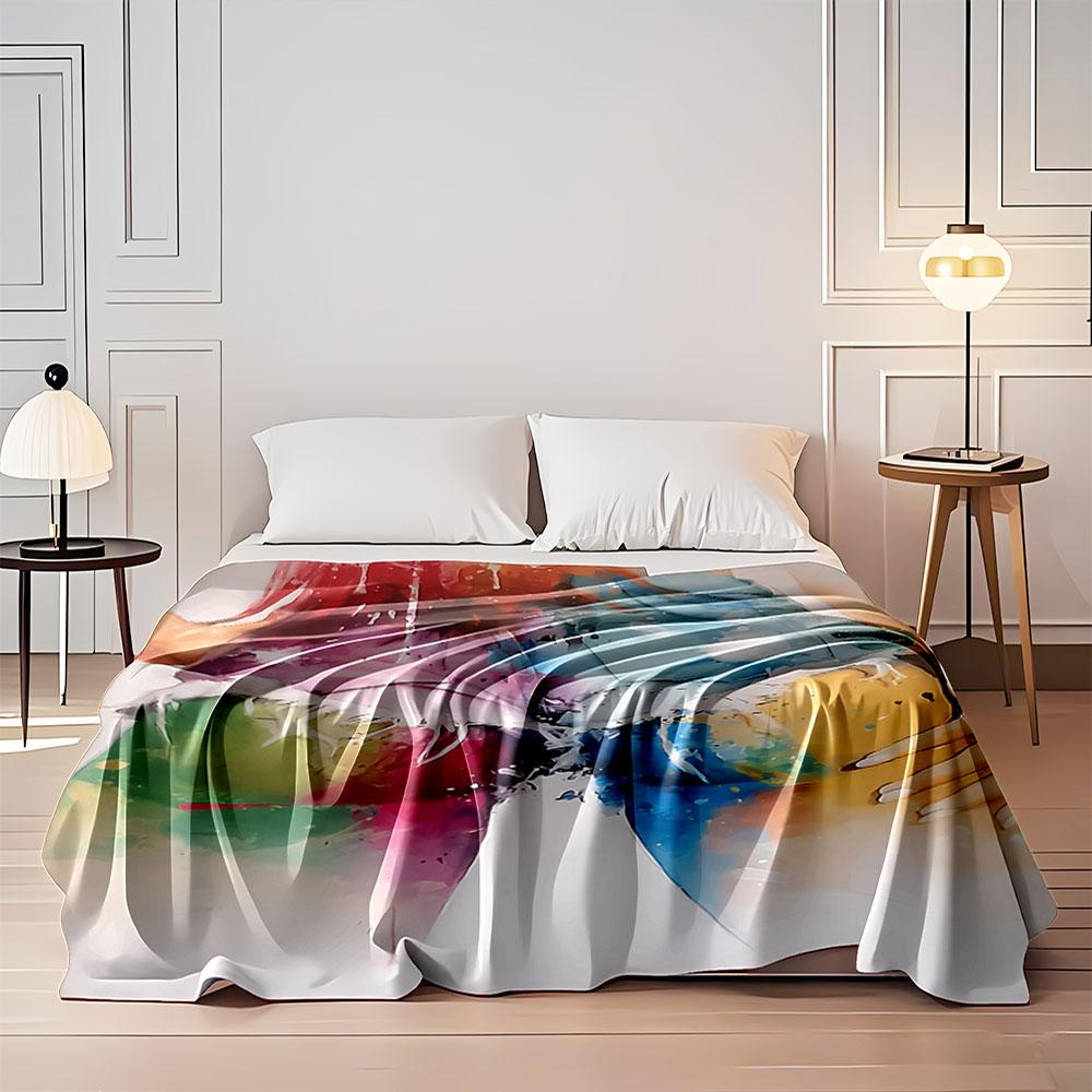 Colorful Shorts Art Blanket for All Seasons Blanket Lunch Break Throw Gift