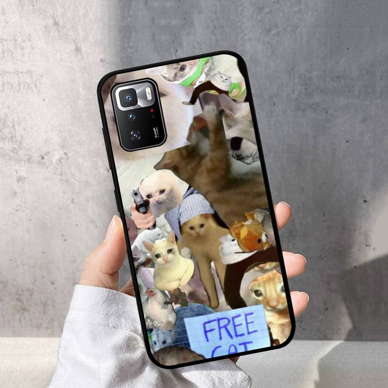 Husă Telefon Meme Pisică Plângând Pentru Redmi Note 10 9 8 6 Pro 8T 5A 4X X 5 Plus 7 7A 9A K20