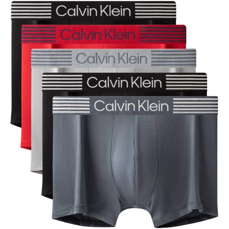

Calvin Klein Легкие боксеры-брифы с высокой эластичностью и низкой посадкой, предотвращающие натирание, пять штук, мужское нижнее белье NP2809O S