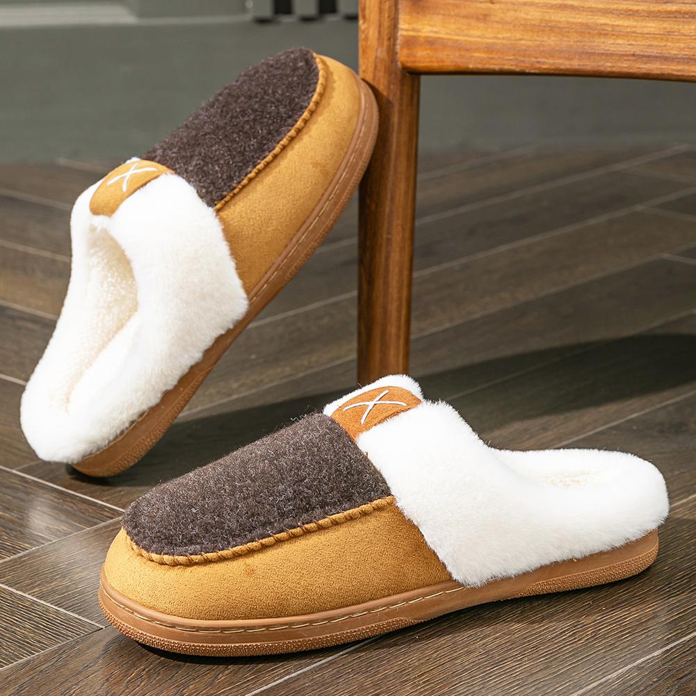 

Арктические пушистые тапочки для мужчин - Сверхпрочный фланелевый верх с подушкой из пены с эффектом памяти, нескользящая подошва из ТПР и плюшевое тепло для использования в гараже/охотничьей хижине 48-49 коричневый