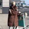 New Winter Down-padded Coat Mid-length Knee-high Hong Kong Style Cotton-padded Jacket Thickened Student Loose Cotton Coat for Women