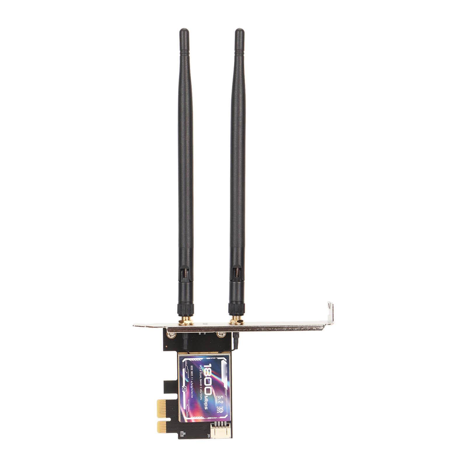 

WiFi6 AX1800 PCIe WiFi Адаптер Bluetooth 5.2 WPA3 802.11AX Двохдіапазонний Наднизька Затримка Бездротовий