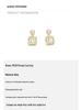 Gold-Plated S925 Silver Geometric Square Textured Earrings