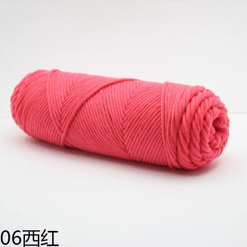 100g/Klubko Bavlněná Vlna Ručně Pletený Šátek Rukavice Čepice Silná Příze Vícebarevná Ozdoba Přírodní Materiál Měkký Materiál