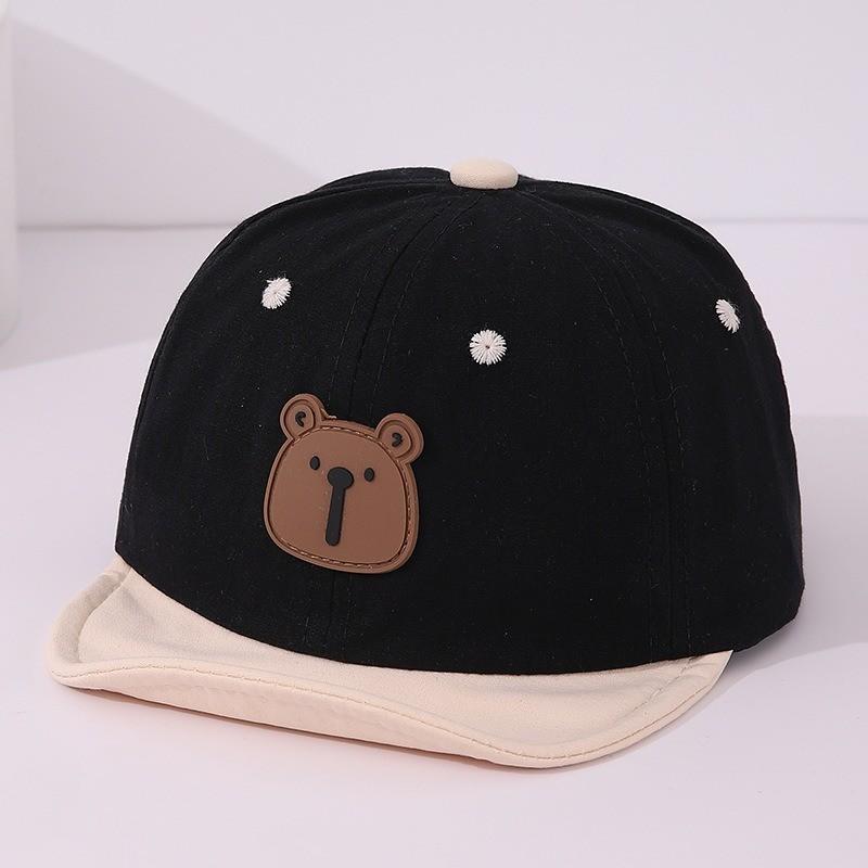 Cute Bear Kids Baseball Cap With Sunshade For Spring Autumn Playtime
