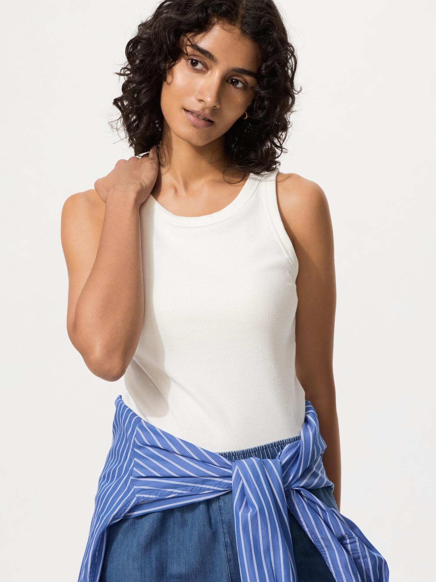 

Бюстгальтер-топ Uniqlo Lip 00 WHITE/WOMEN XS