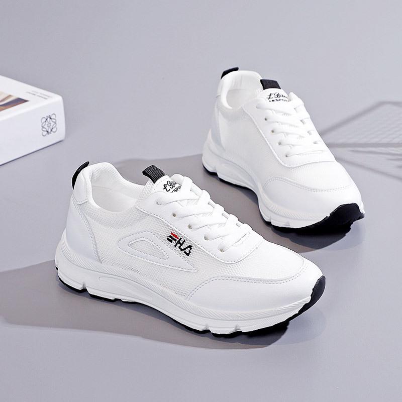 

2025 Летние Женские Сетчатые Дышащие Кроссовки-папы - Универсальные, Мягкая Подошва, Нескользящие, Легкие Модные Кроссовки YDH66 40 чёрный/белый