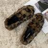 Fashion Fur Women Flats Cotton Shoes Fashion Short Plush Leopard Boots Dress Casual Winter Shoes 2025 Brand Designer Zapatos De Mujer