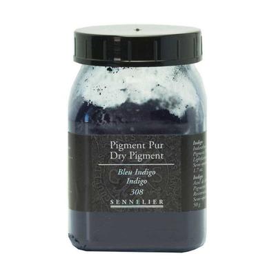 Powder Pigment - Sennelier - Indigo Blue - 200 Ml Jar