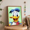 Disney Donald Duck Oil Paint by Numbers Painting Kit Handmade Diy Home Decor Gifts Wall Art Canvas Picture Cartoon Character Mural