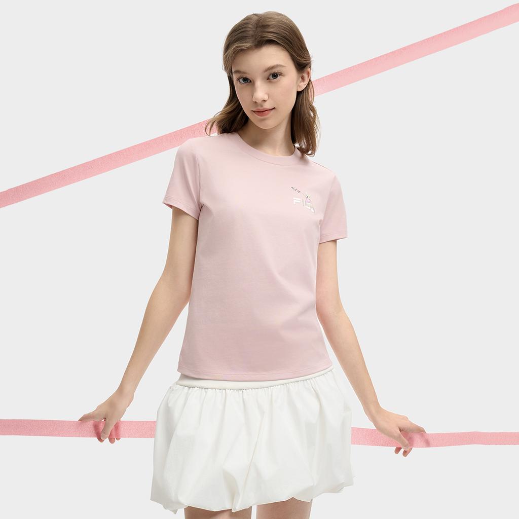 New FILA ORIGINALE T Shirt Women's Bare Pink F51W529109F-PK